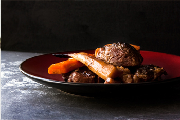 אוסובוקו עם ירקות שורש