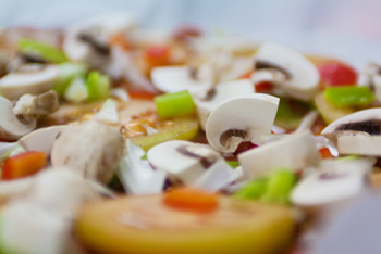 פיצה ריחנית, עסיסית וכחולה