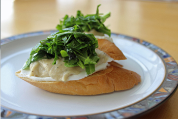 קרוסטיני חציל ויוגורט