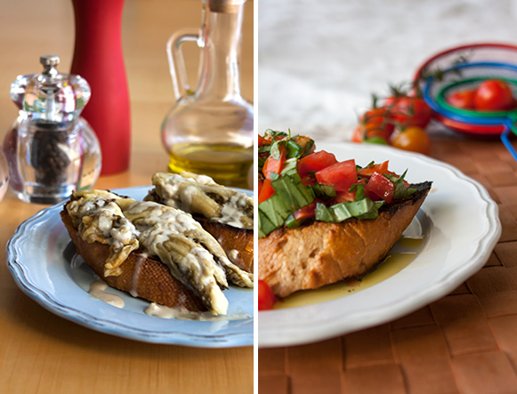 אורה קורן - ברוסקטה - עגבניות או חציל