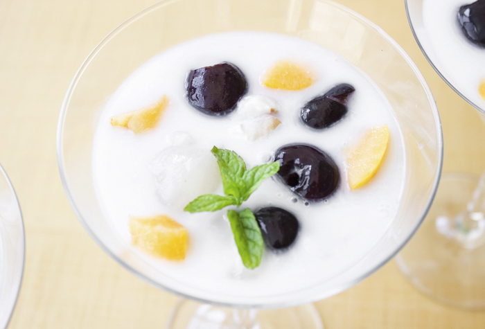 אורה קורן פניני טפיוקה בחלב קוקוס עם ליצ'י ומנגו 5